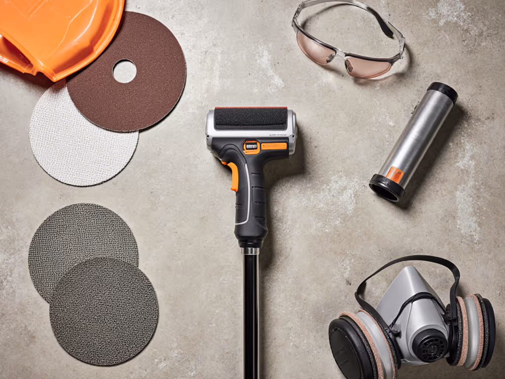 drywall_sanding_setup_with_pole_sander